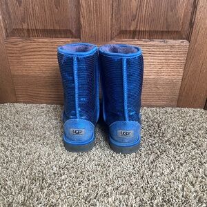 UGG Sparkling Blue Sequin Boots